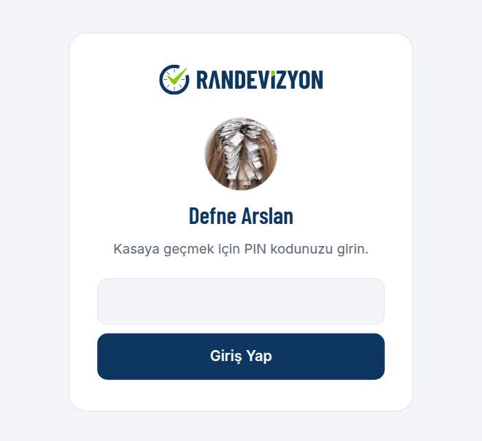 Kasaya PIN koduyla giriş