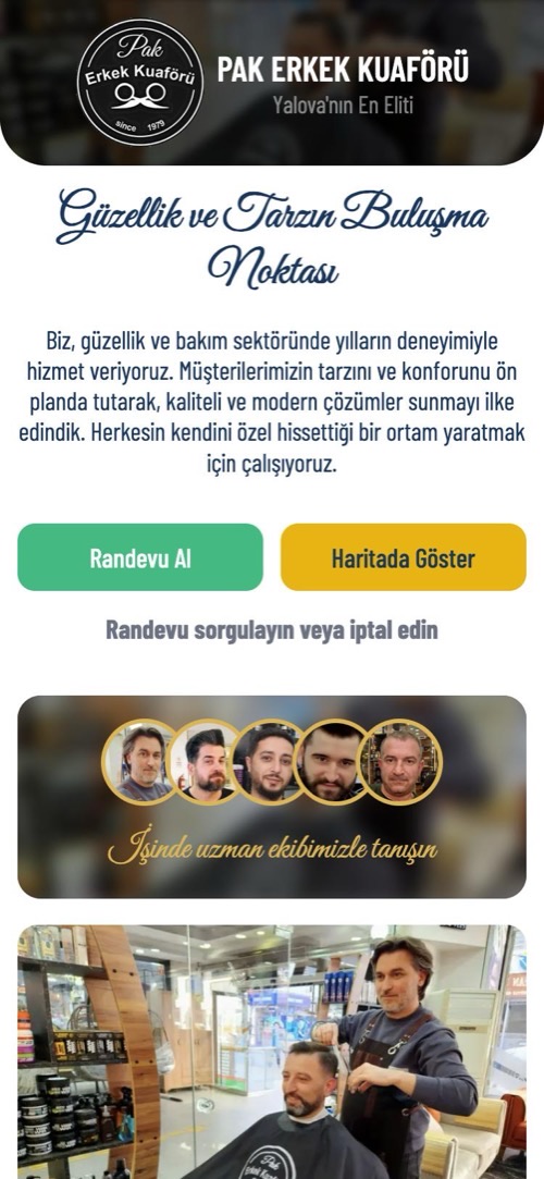 pakkuafor.com — telefon görünümü